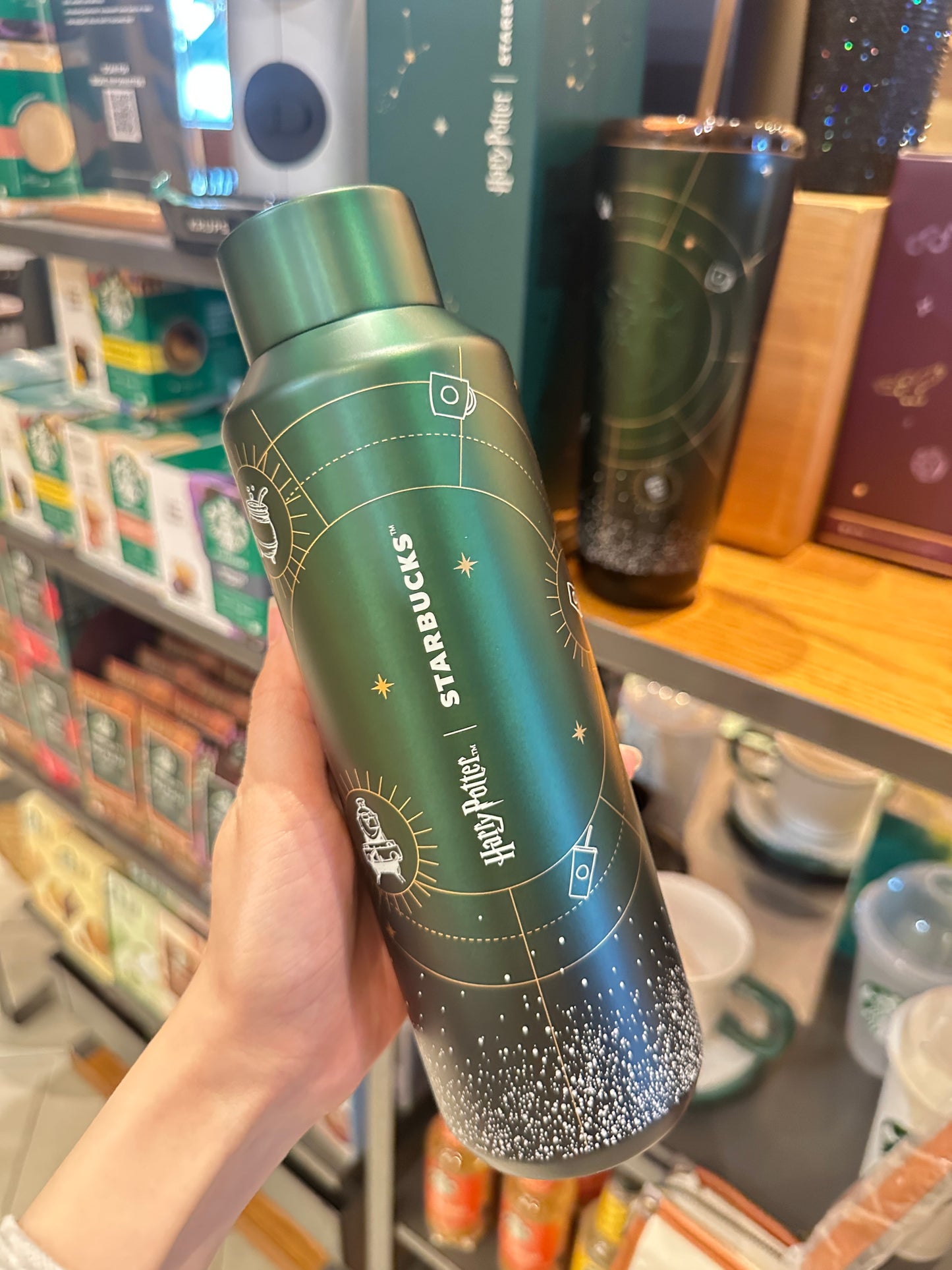 Starbucks x Harry Potter Green SS Water Bottle 20oz
