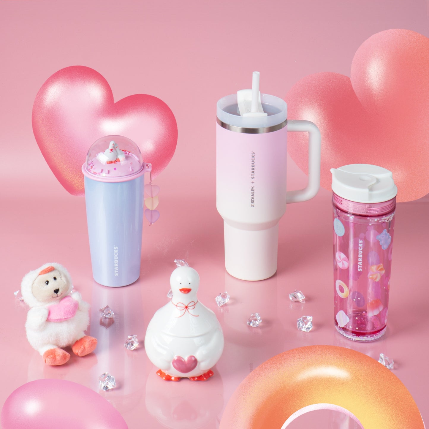 Starbucks x Stanley Valentine Pink 40oz APAC