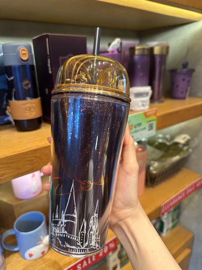 Starbucks x Harry Potter Navy Dome Plastic Cold Cup 16oz