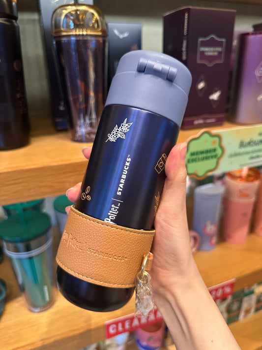 Starbucks x Harry Potter Navy SS Tumbler with Sleeve 12.9oz