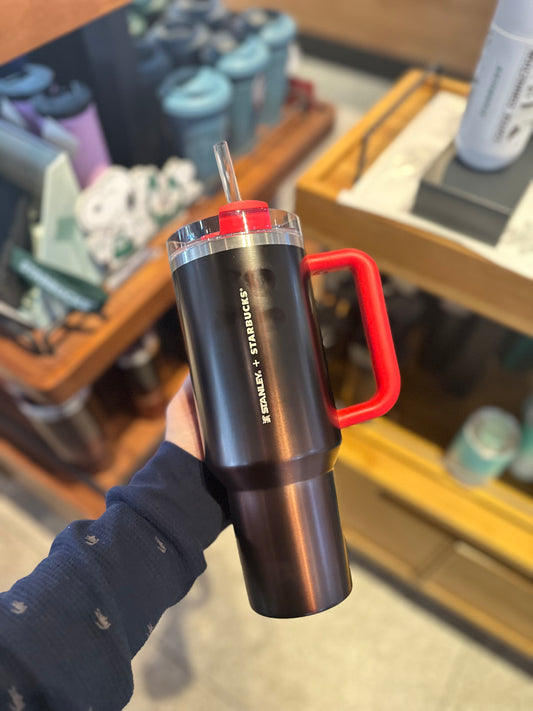 Starbucks x Stanley Black nd Red 40oz
