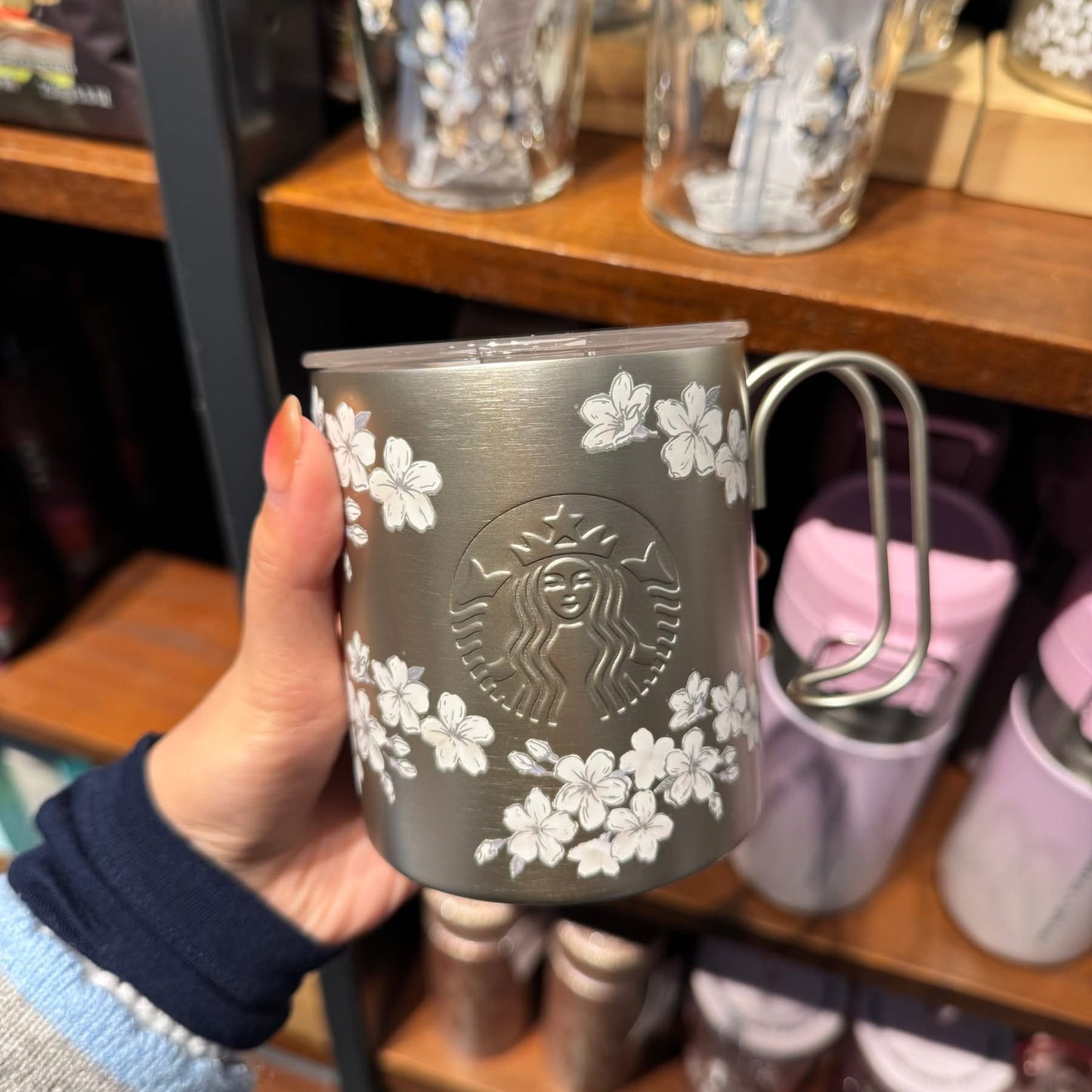 Starbucks SS Mug Sakura Blossom 16oz