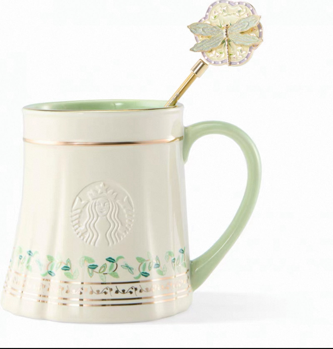 Starbucks Green Blessings Spring Pattern Mug 415ml