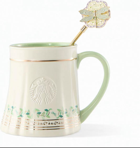 Starbucks Green Blessings Spring Pattern Mug 415ml