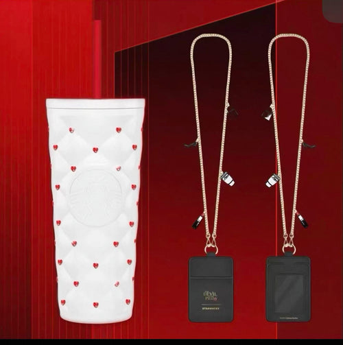Starbucks x The Devil Wears Prada SS White Tumbler Diamond 24oz