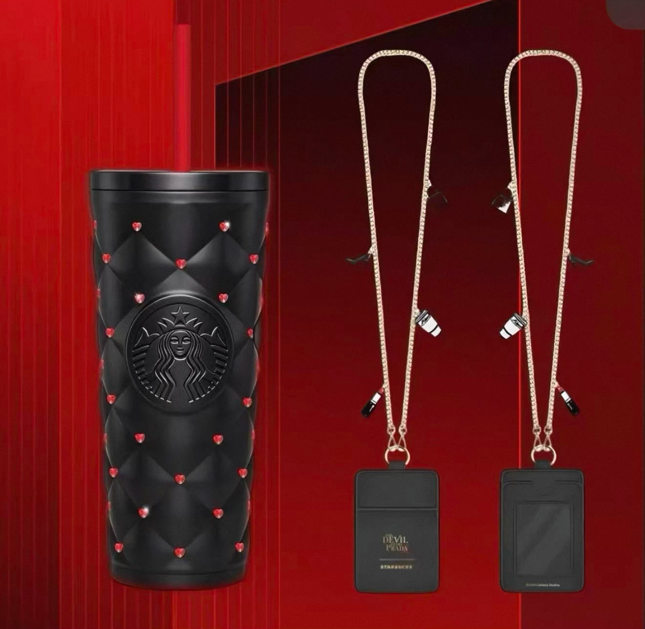 Starbucks x The Devil Wears Prada SS Black Tumbler Diamond 24oz