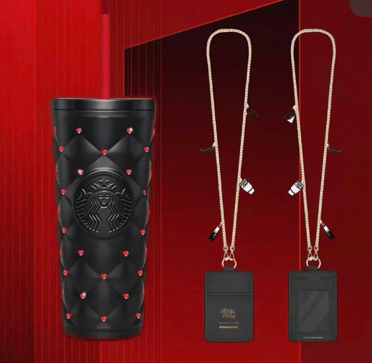 Starbucks x The Devil Wears Prada SS Black Tumbler Diamond 24oz