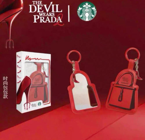 Starbucks x The Devil Wears Prada Red Mirror Bag Cham