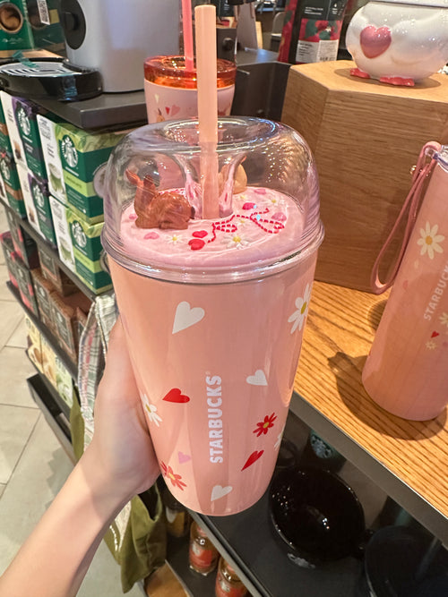 Starbucks SS Dome Pink Valentine Collection Thailand 16oz